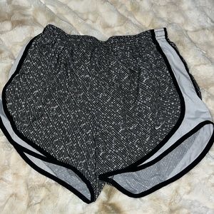 Nike Tempo Running Shorts Black and White